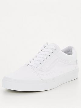 Vans Ua Old Skool - White, White, Size 6, Men