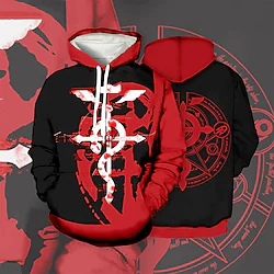Inspired by Edward Elric Winry Rockbell Hoodie Cartoon Manga Anime Harajuku Graphic Kawaii Hoodie For Men's Women's Unisex Adults' 3D Print 100% Polyester Lightinthebox