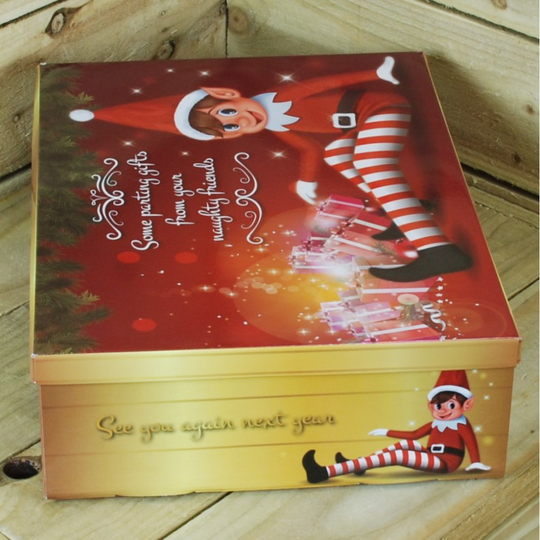 Naughty Elf Christmas Elf Eve Box 45 x 34 x 12.5 cm