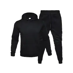 Men's Women's Tracksuit Sweatsuit 2 Piece Casual Long Sleeve Thermal Warm Breathable Moisture Wicking Fitness Gym Workout Running Sportswear Activewear Solid Colored White / Black White Black Lightinthebox