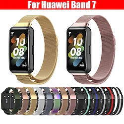 Metal Watchband for Huawei Band 7 Stainless Steel Bracelet Strap Belt Replacement Strap Metal Wrist Strap Watch Accessories Lightinthebox