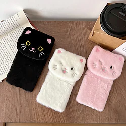 Phone Case For Samsung Galaxy Flip Z Flip 3 Flip Kickstand 3D Cartoon Plush Plush Lightinthebox