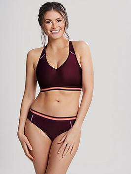 Panache Kira Active Classic Bikini Pant - Mulberry, Mulberry, Size 8, Women