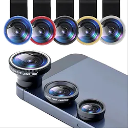 Phone Lens Fisheye 0.67x Wide Angle Zoom Lens Fish Eye 10x Macro Lenses Camera Kits With Clip Lens On The Phone For Smartphone Lightinthebox