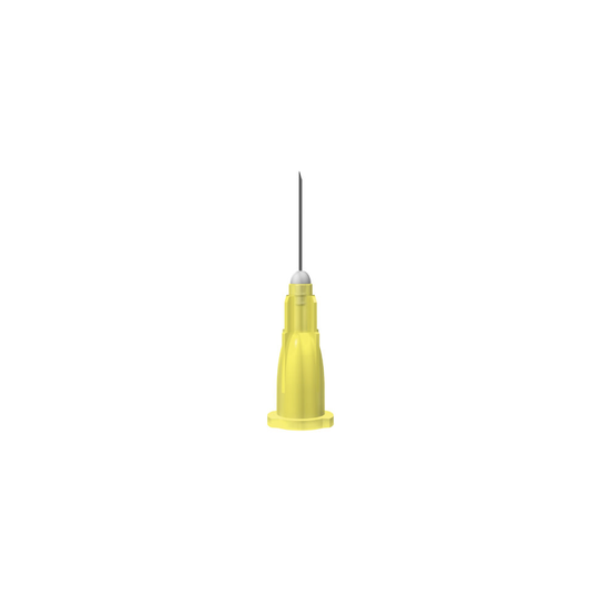 30g Yellow 0.5 Inch Unisharp Needles Box of 100