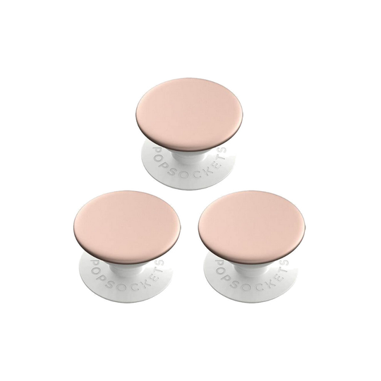(Aluminium Rose Gold) PopSockets Mini's Expanding Grip Mounts (3-Pack)