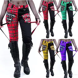 Plague Doctor Plus Size Gothic Punk Gothic Steampunk Spring Summer Fall Pants Masquerade Women's Teenager Costume Vintage Cosplay Halloween Prom Daily Wear Long Length Normal Pants Halloween Lightinthebox