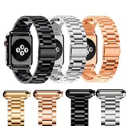 1 pcs Smart Watch Band for Apple iWatch Series 8 7 6 5 4 3 2 1 SE Stainless Steel Smartwatch Strap Bracelet Business Band Metal Band Replacement Wristband Lightinthebox