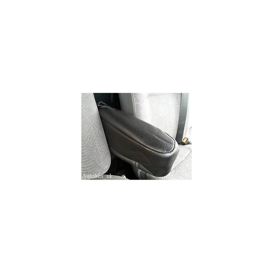 BLACK PREMIUM LEATHERETTE ARMREST COVER FOR RENAULT TRAFIC MASTER VAN