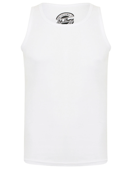 Vests Mace Cotton Ribbed Vest Top In White - South Shore / XL - Tokyo Laundry