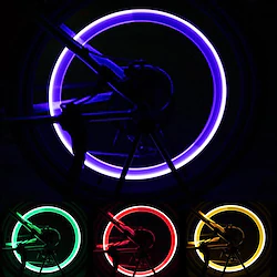 LED Bike Light Valve Cap Flashing Lights Wheel Lights - Mountain Bike MTB Bicycle Cycling Waterproof 50 lm Battery Cycling / Bike / ABS / IPX-4 Lightinthebox