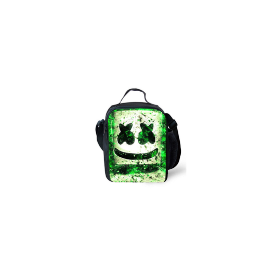 (3) Marshmello DJ thermal insulation rice bag school outdoor universal lunch box