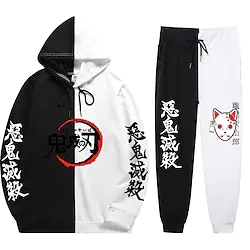 Inspired by Demon Slayer: Kimetsu no Yaiba Kamado Tanjirou Pants Outfits Hoodie Anime Harajuku Graphic Kawaii Pants For Men's Women's Unisex Adults' Hot Stamping Poly / Cotton Lightinthebox