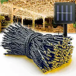Outdoor Waterproof Solar LED String Lights 5M-20LEDs 7M-50LEDs 12mM-100LEDs 22M-200LEDs Christmas Fairy Light Holiday Lighting Tree Lights Wedding Party Christmas Tree Garden Indoor Outdoor Decoration Lightinthebox