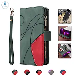 Phone Case For Apple Wallet Card iPhone 14 Pro Max 13 12 11 Pro Max Mini X XR XS 8 7 Plus Bumper Frame Wallet Magnetic Solid Colored PU Leather Lightinthebox