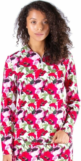 Nivo Lowelle Mock Womens Midlayer Red S