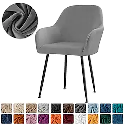 Velvet Stretch Wingback Chair Cover Slipcover Wing Chair Cover,Reusable Protector Cover for Dining Room Banquet Home Decor Machine Washable Lightinthebox