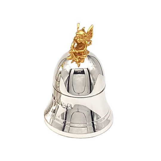 925 Sterling Silver Tooth Fairy Bell Tooth Box.