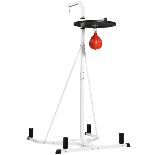 HOMCOM Free-Standing Speed Bag Boxing Punch Bag Fitness Station Stand