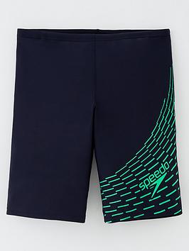Speedo Kids Medley Logo Jammer Swim Shorts - Black
