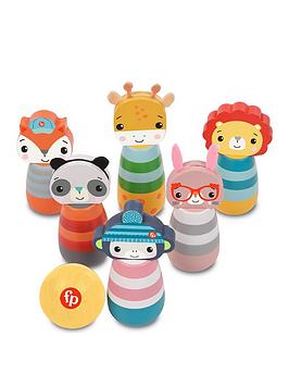Fisher-Price Wooden Character Skittles, One Colour