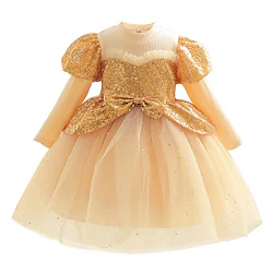 Fairytale Princess Belle Flower Girl Dress Theme Party Costume Tulle Dresses Girls' Movie Cosplay Cosplay Halloween Yellow Dress Halloween Carnival Masquerade Polyester Lightinthebox