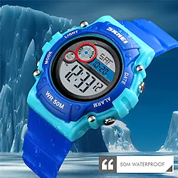 SKMEI Digital Watch for Kids Digital Digital Outdoor Waterproof Chronograph Alarm Clock Plastic Rubber / Noctilucent Lightinthebox
