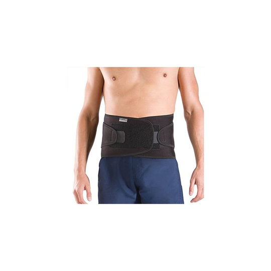 PhysioRoom Elite Back Support Belt - Adjustable Compression Lower Back Lumbar Support Brace to Alleviate Back Pain & Muscle Spasms - Suitable for