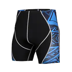 Men's Running Shorts Compression Shorts Shorts Breathable Quick Dry Moisture Wicking Fitness Gym Workout Performance Sportswear Activewear Optical Illusion Black BlackGray Black White Lightinthebox