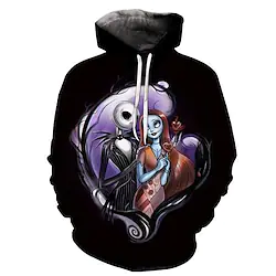 Inspired by The Nightmare Before Christmas Sally Cartoon Manga Back To School Anime Harajuku Graphic Kawaii Hoodie For Men's Women's Unisex Adults' 3D Print Polyster Lightinthebox