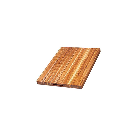 Teakhaus Wooden cutting Board - Large Wooden Rectangle carving Board With Hand grip (24 x 18 x 1.5 Inch) - Sustainably Sourced by Teakhaus