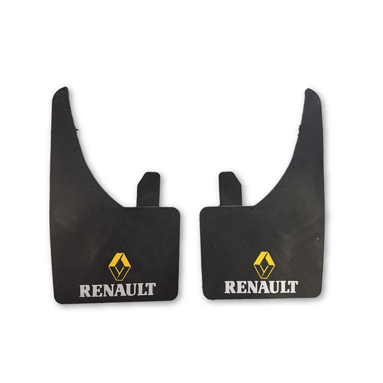 FULL SET OF 4 (FRONT & REAR)Ford Focus renault yellow Logo Car MudFlap