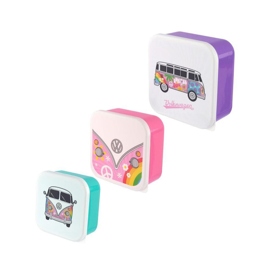 Set Of 3 VW Campervan Summer Love Sandwich Lunch boxes