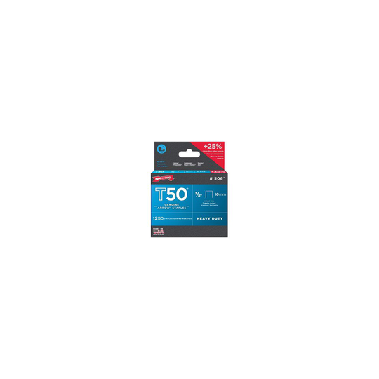 1/4" Box Of 1250 T50 Staples - staples t50 arrow 1250 6mm box 14in