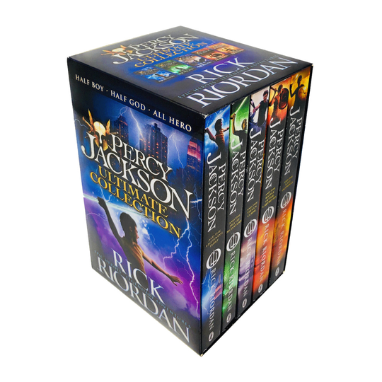 Percy Jackson Collection Complete Series 5 Books Box Set By Rick Riordan