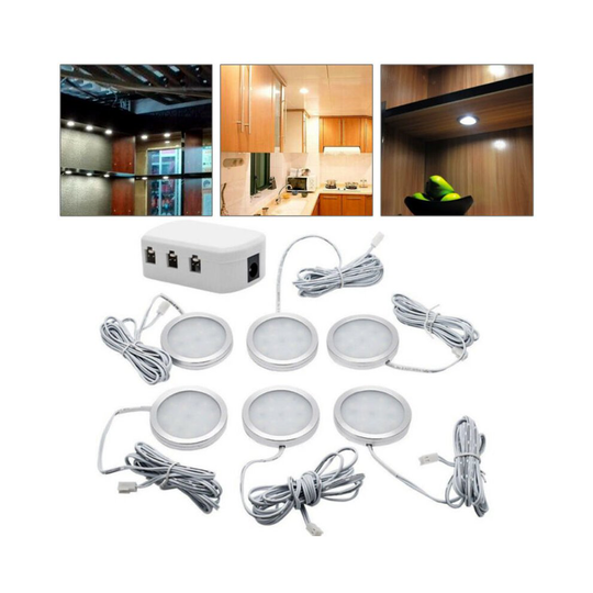 6x 12V Interior LED Spot Lights For VW T4 T5 Camper Van Caravan Motorhome Light