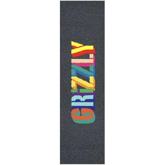 Grizzly Claymation Skateboard Grip Tape - Multi