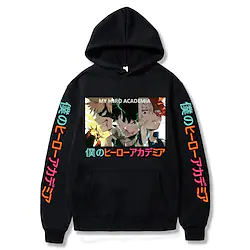 Inspired by My Hero Academia / Boku No Hero Bakugou Katsuki Shoto Todoroki Deku Hoodie Cartoon Manga Anime Front Pocket Graphic Hoodie For Men's Women's Unisex Adults' Hot Stamping 100% Polyester Lightinthebox