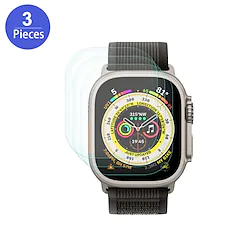 (3 Pack) Supershieldz Designed for Apple Watch Ultra 49mm Tempered Glass Screen Protector Anti Scratch Bubble Free Lightinthebox