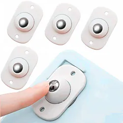 4pcs Universal Furniture Wheel Directional Roller Self Adhesive Casters Pulley Rollers For Cabinet Drawer Storage Box Trash Lightinthebox