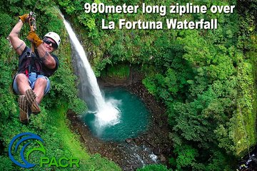 12 cable Zipline Canopy Tour Over Waterfalls!