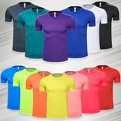 Men's Running Shirt Short Sleeve Tee Tshirt Athletic Athleisure Breathable Quick Dry Soft Gym Workout Running Jogging Sportswear Activewear Solid Colored Black Blue Purple Lightinthebox