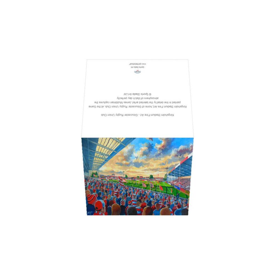 (A5 (14x21cm)) Kingsholm Stadium Fine Art - Gloucester Rugby Union Club (Greeting Cards)