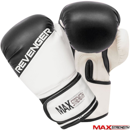 (12oz) Boxing Punch Bag Gloves Rex Leather Gym Training
