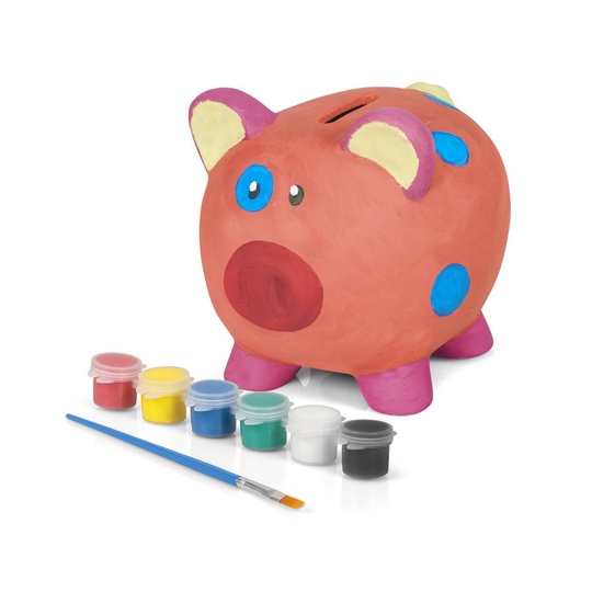 Paint Your Own Piggy Bank - 145cm Ceramic Money Box Craft Art Gift Stocking - paint your own piggy bank 145cm ceramic money box craft art gift