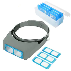 Double Lens Head Mounted Magnifier Eyewear Helmet Loupe Magnifying Glass Reading For Watch Tool Repair Educational Toys Gift Lightinthebox