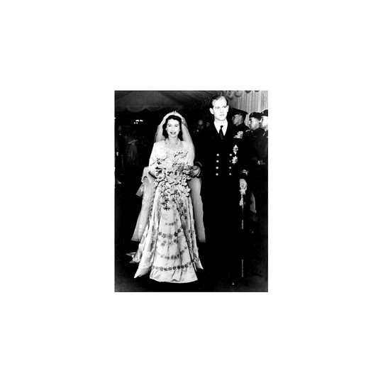 (A3 (29x42cm)) The wedding of Princess Elizabeth (now Queen Elizabeth II) and Prince Philip - 20th (Fine Art Print)