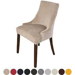 Stretch Armless Wingback Chair Cover Armchair Cover Reusable Wingback Side Chair Velvet Slipcovers Accent Chair Covers for Dining Room Banquet Home Decor Lightinthebox