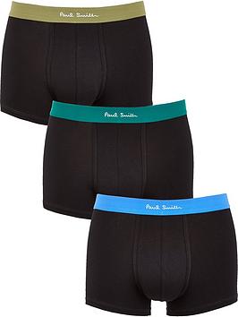 Ps Paul Smith Men'S 3 Pack Classic Boxer Shorts - Black