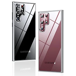 Phone case for Samsung Galaxy S22 Ultra Case Not Yellowing Military Grade Drop Tested Anti-Scratch Clear Soft Black Bumper Slim Fit Protective Case for Galaxy S22 Ultra Lightinthebox